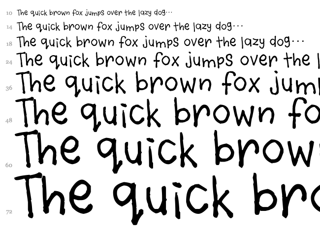 Violety Crumble font waterfall